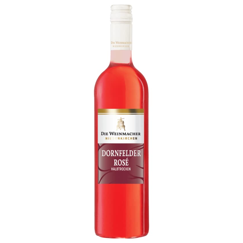 Die Weinmacher Roséwein Dornfelder QbA halbtrocken 0,75l